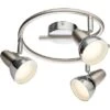 Globo LED-Spot 3er Rondell CAPPUCCINO Chrom Nickel Matt -Globo Lighting 2213668 3749 561163