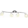 Globo LED-Spot 4er Abril Nickel Matt