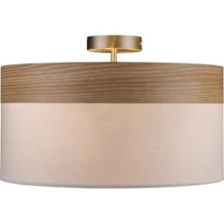 Globo Deckenleuchte CHIPSY Nickel Matt-Beige