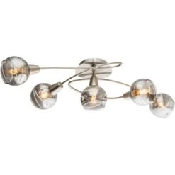 Globo LED-Deckenleuchte ROMAN Nickel Matt