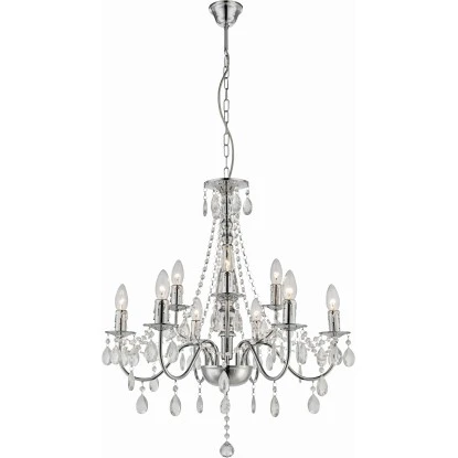 Globo Kronleuchter WILLIAM Chrom 3 Globo Kronleuchter WILLIAM Chrom