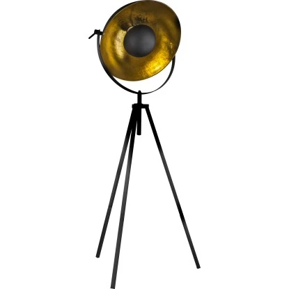 Globo Stehleuchte LENN Metall Schwarz 3 Globo Stehleuchte LENN Metall Schwarz