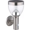 Globo LED-Solaraußenleuchte Für Die Wand Mit Bewegungsmelder Edelstahl 1 Globo LED-Solaraußenleuchte Für Die Wand Mit Bewegungsmelder Edelstahl -Globo Lighting 226034 3749 1