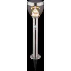 Globo LED-Solaraußenleuchte Mit Erdspieß Und Bewegungsmelder Edelstahl 55 Cm -Globo Lighting 226072 3749 3