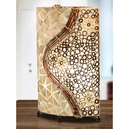 Globo Tischleuchte BALI Muschel 3 Globo Tischleuchte BALI Muschel