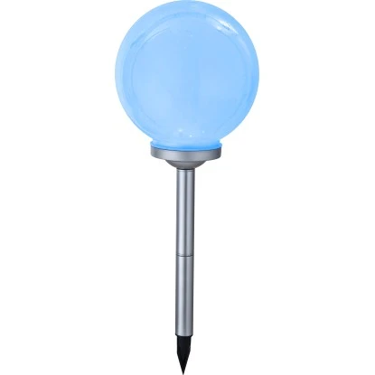 Globo LED-Solaraußenleuchte Mit Kugel Und Erdspieß Silber 6 Globo LED-Solaraußenleuchte Mit Kugel Und Erdspieß Silber – Bild 4