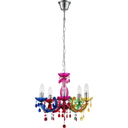 Globo Kronleuchter Cuimbra II Multicolor 4 Globo Kronleuchter Cuimbra II Multicolor – Bild 2
