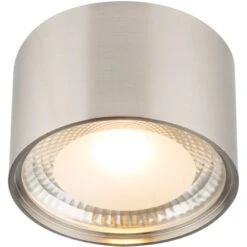 Globo LED-Deckenleuchte Serena Nickel Matt Ø 11,3 Cm
