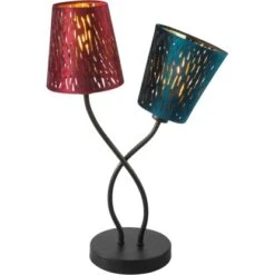 Globo Tischleuchte Ticon Samt Multicolor 45 X 15 X 28,5 Cm