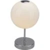Globo LED-Tischleuchte Trude Nickel Matt Ø 15 Cm