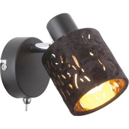 Globo Spot Troy Samt Schwarz-Gold 4 Globo Spot Troy Samt Schwarz-Gold – Bild 2