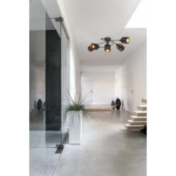 Globo Deckenleuchte Troy 5-flammig Samt Schwarz-Gold 7 Globo Deckenleuchte Troy 5-flammig Samt Schwarz-Gold -Globo Lighting 409118 3749 541215 4