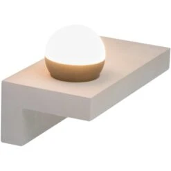 Globo LED-Wandleuchte Timo Beton Grau 1-flammig 17,5 Cm X 30 Cm X 15 Cm