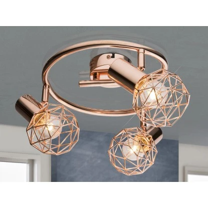 Globo Deckenleuchte XARA Kupfer 5 Globo Deckenleuchte XARA Kupfer – Bild 3