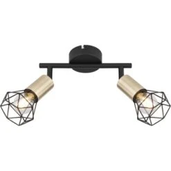 Globo Spots 2er Xara I Altmessing -Globo Lighting 503604 3749 54802S2AB 3