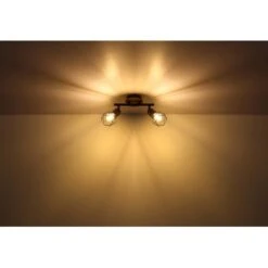 Globo Spots 2er Xara I Holz -Globo Lighting 503606 3749 54802S2H 19