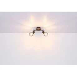 Globo Spots 2er Xara I Holz -Globo Lighting 503606 3749 54802S2H 20