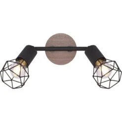 Globo Spots 2er Xara I Holz -Globo Lighting 503606 3749 54802S2H 4