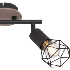 Globo Spots 2er Xara I Holz -Globo Lighting 503606 3749 54802S2H 5