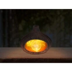 Globo LED-Solaraußenleuchte Skulptur Braun -Globo Lighting 573256 3749 3