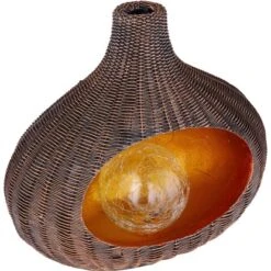 Globo LED-Solaraußenleuchte Skulptur Braun -Globo Lighting 573256 3749 4