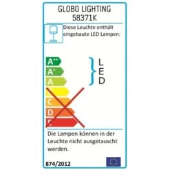 Globo LED-Klemmleuchte Mit Flexarm Chrom EEK: A -Globo Lighting 7138217 PCM 201402 EUP 10