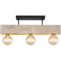 Globo Deckenleuchte Adalaie 3-flammig Metall Schwarz -Globo Lighting 755210 3749 4