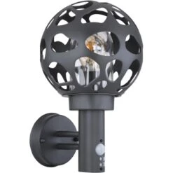 Globo Außenleuchte Hilario Mit Sensor Kunststoff Klar Anthrazit -Globo Lighting 755221 3749 3