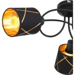 Globo Deckenleuchte Becmo 3-flammig Metall Schwarz Matt -Globo Lighting 755226 3749 4