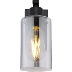 Globo Wandleuchte Hadera Metall Schwarz Matt Glas -Globo Lighting 755411 3749 4