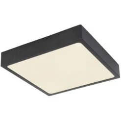 Globo LED-Deckenleuchte Echo 17 X 17 Cm Metall Schwarz Matt Dimmbar