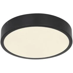 Globo LED-Deckenleuchte Lucena Ø 17 Cm Metall Schwarz Matt Dimmbar