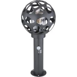 Globo Sockelleuchte Hilario Edelstahl Anthrazit Mit Sensor 8 Globo Sockelleuchte Hilario Edelstahl Anthrazit Mit Sensor -Globo Lighting 755747 3749 3