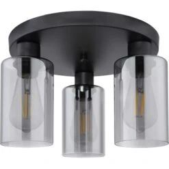 Globo Deckenleuchte Hadera 3-flammig Metall Schwarz Matt -Globo Lighting 755750 3749 3