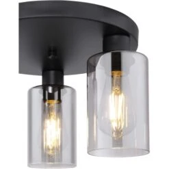 Globo Deckenleuchte Hadera 3-flammig Metall Schwarz Matt -Globo Lighting 755750 3749 4