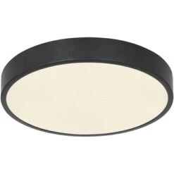 Globo LED-Deckenleuchte Lucena Ø 22 Cm Metall Schwarz Matt Dimmbar