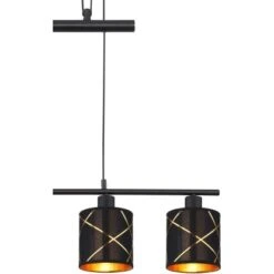 Globo Hängeleuchte Bemmo 4-flammig Metall Schwarz Matt 9 Globo Hängeleuchte Bemmo 4-flammig Metall Schwarz Matt -Globo Lighting 756014 3749 4