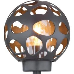 Globo Außenleuchte Hilario Kunststoff Klar Anthrazit -Globo Lighting 756027 3749 6