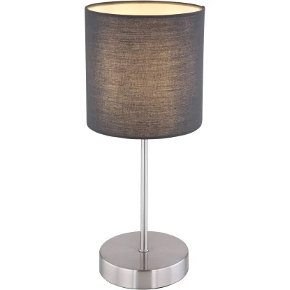 Globo Tischleuchte Sanna Metall Nickel Matt 3 Globo Tischleuchte Sanna Metall Nickel Matt