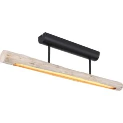 Globo LED-Deckenleuchte Mella Metall Schwarz Matt