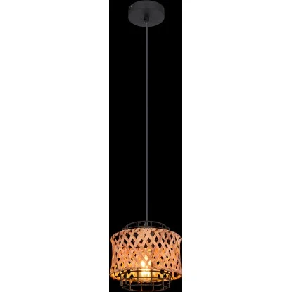 Globo Hängeleuchte Gina 1-flammig Ø 17 Cm Metall Schwarz 4 Globo Hängeleuchte Gina 1-flammig Ø 17 Cm Metall Schwarz – Bild 2