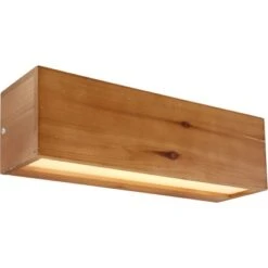 Globo LED-Wandleuchte Alina Holz Braun