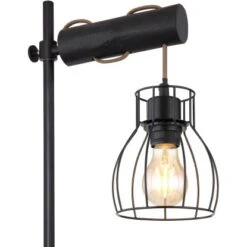 Globo Tischleuchte Mina Metall Schwarz Matt 11 Globo Tischleuchte Mina Metall Schwarz Matt -Globo Lighting 756203 3749 4