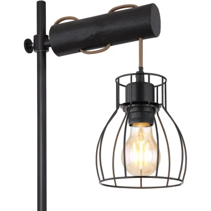 Globo Tischleuchte Mina Metall Schwarz Matt 6 Globo Tischleuchte Mina Metall Schwarz Matt – Bild 4