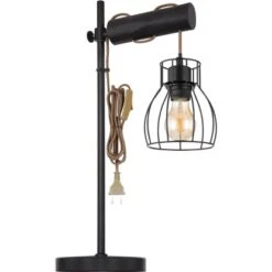 Globo Tischleuchte Mina Metall Schwarz Matt 13 Globo Tischleuchte Mina Metall Schwarz Matt -Globo Lighting 756203 3749 6