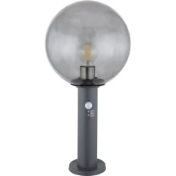 Globo Außenleuchte Hedwig Ø 25 Cm X 50 Cm Anthrazit Mit Sensor -Globo Lighting 756214 3749 3