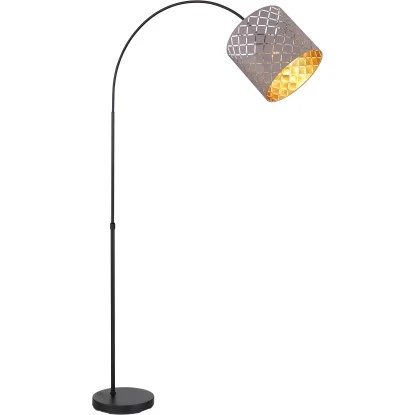 Globo Stehleuchte Cindy 1-flammig Metall Schwarz Matt Höhenverstellbar 3 Globo Stehleuchte Cindy 1-flammig Metall Schwarz Matt Höhenverstellbar