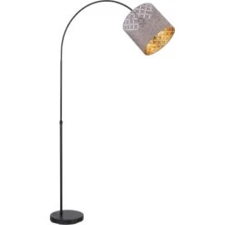 Globo Stehleuchte Cindy 1-flammig Metall Schwarz Matt Höhenverstellbar 9 Globo Stehleuchte Cindy 1-flammig Metall Schwarz Matt Höhenverstellbar -Globo Lighting 756217 3749 3