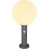 Globo Außenleuchte Ossy Ø 25 Cm X 50 Cm Anthrazit Mit Sensor