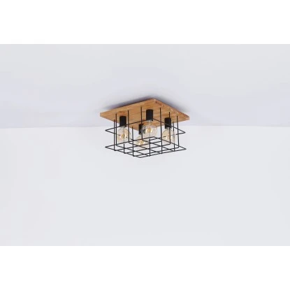 Globo Deckenleuchte Merril 3-flammig Metall Schwarz 12 Globo Deckenleuchte Merril 3-flammig Metall Schwarz – Bild 10